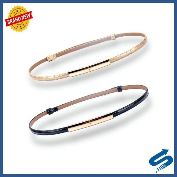 Adjustable Patent Leather Belt 22-36\